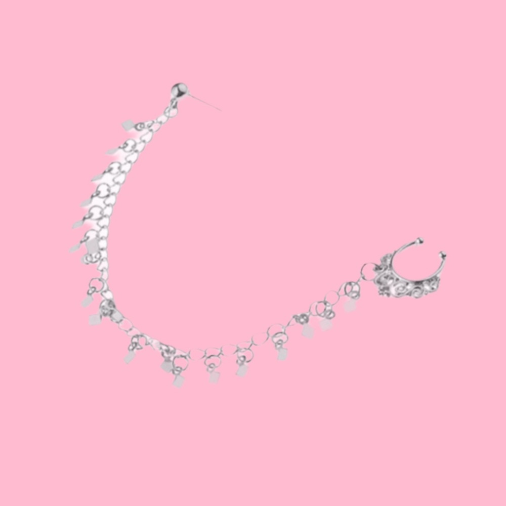 Faux Septum/ Chain Earring